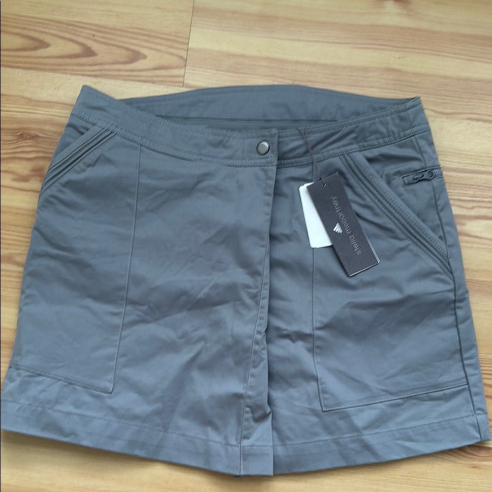 Adidas Stella mcCartney Golf Gray Mini Skirt S new with tag